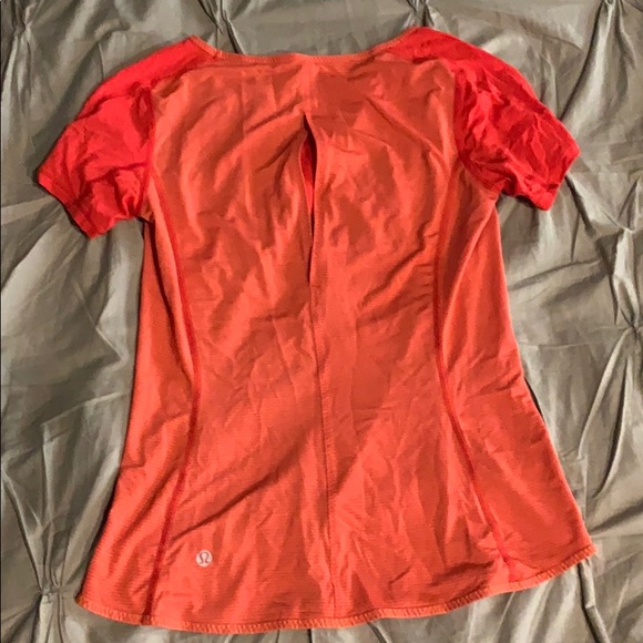 Coral Lululemon Workout Top - Picture 2 of 4